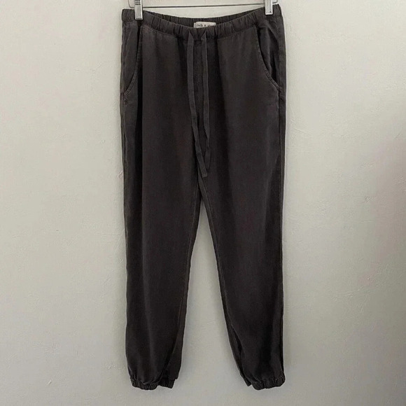 Anthropology Cloth & Stone Women XS Gray Tencel Pull on Jogger Pants Comfy - Picture 1 of 13